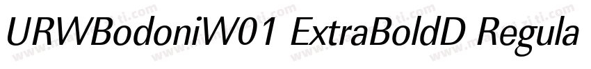 URWBodoniW01 ExtraBoldD Regular字体转换